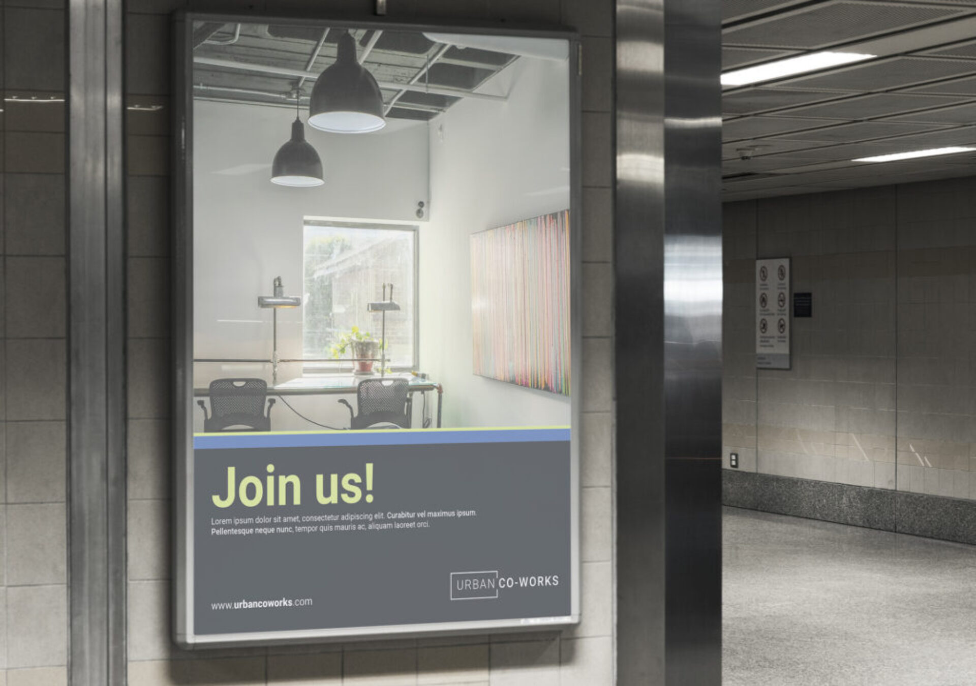 Blank bill board mockup