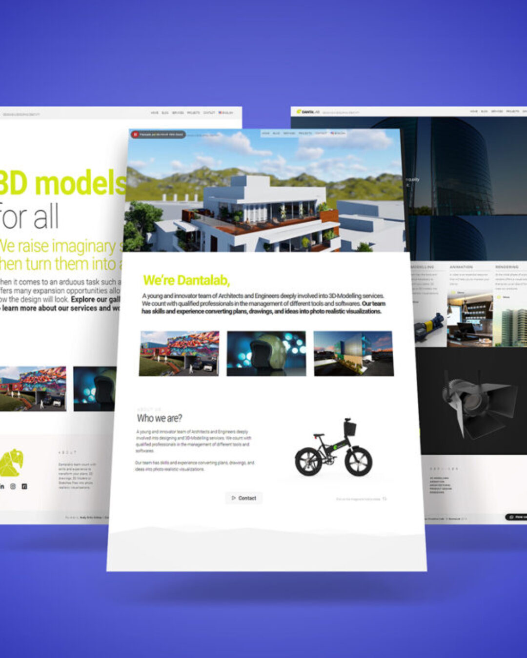 Web Mockup Dantalab Danta Lab