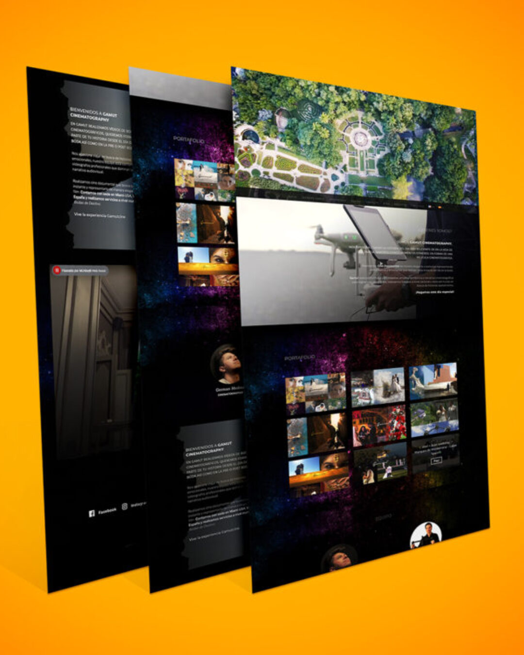 Web Mockup Gamut Gamut