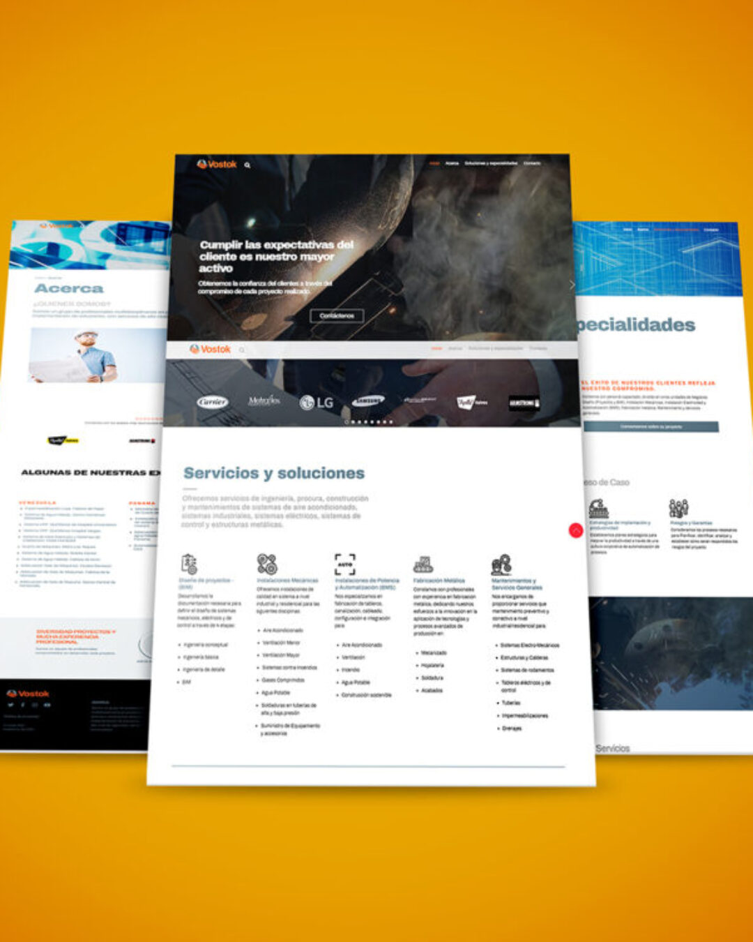 Web Mockup Vostok Vostok